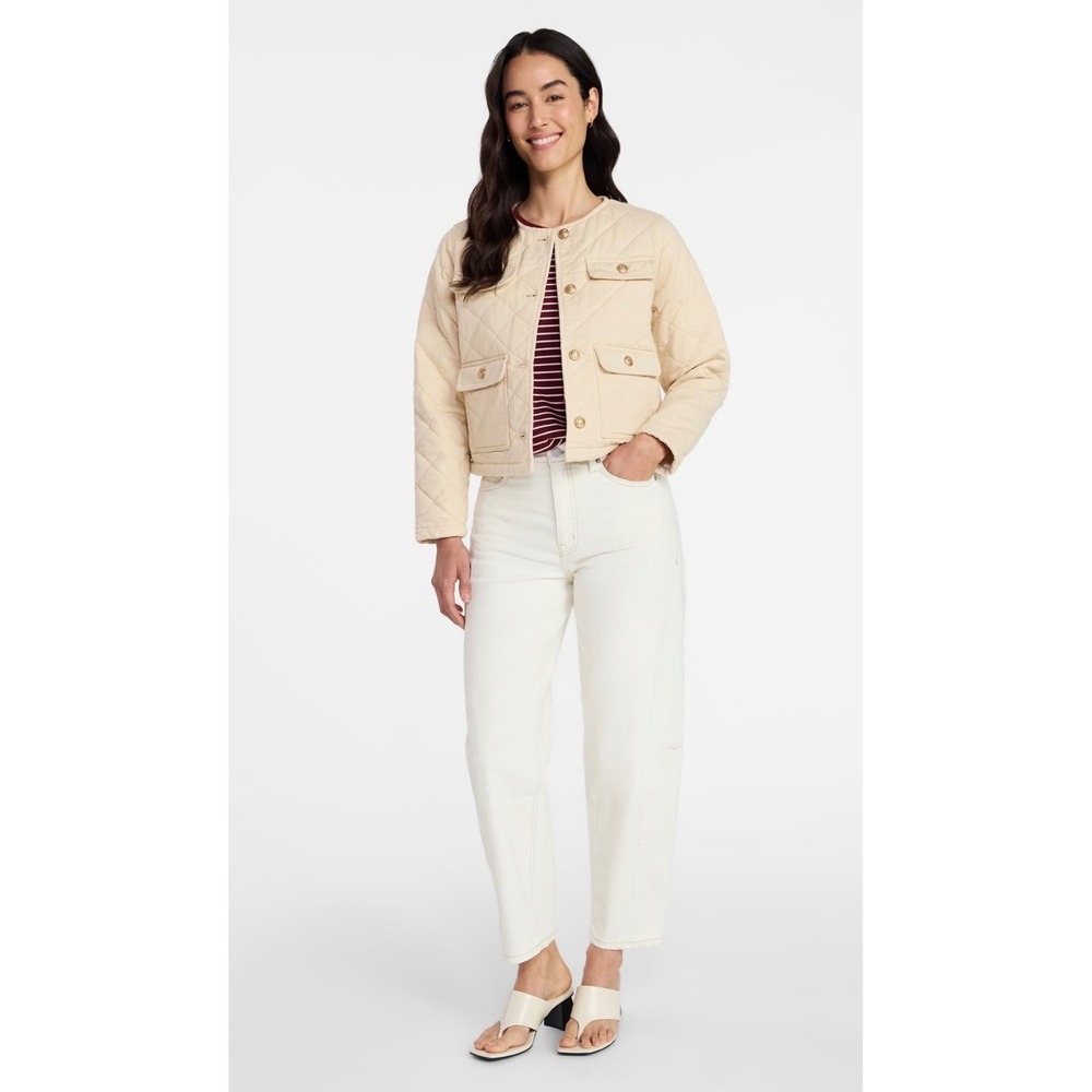 Women quilted cotton jacket XS